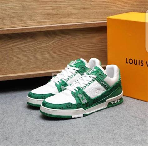 lv green trainers